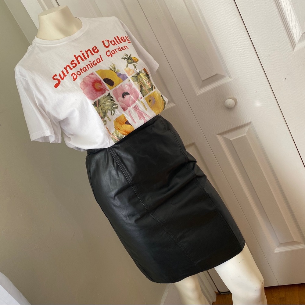 🖤 Vintage Winlit Genuine Leather Skirt